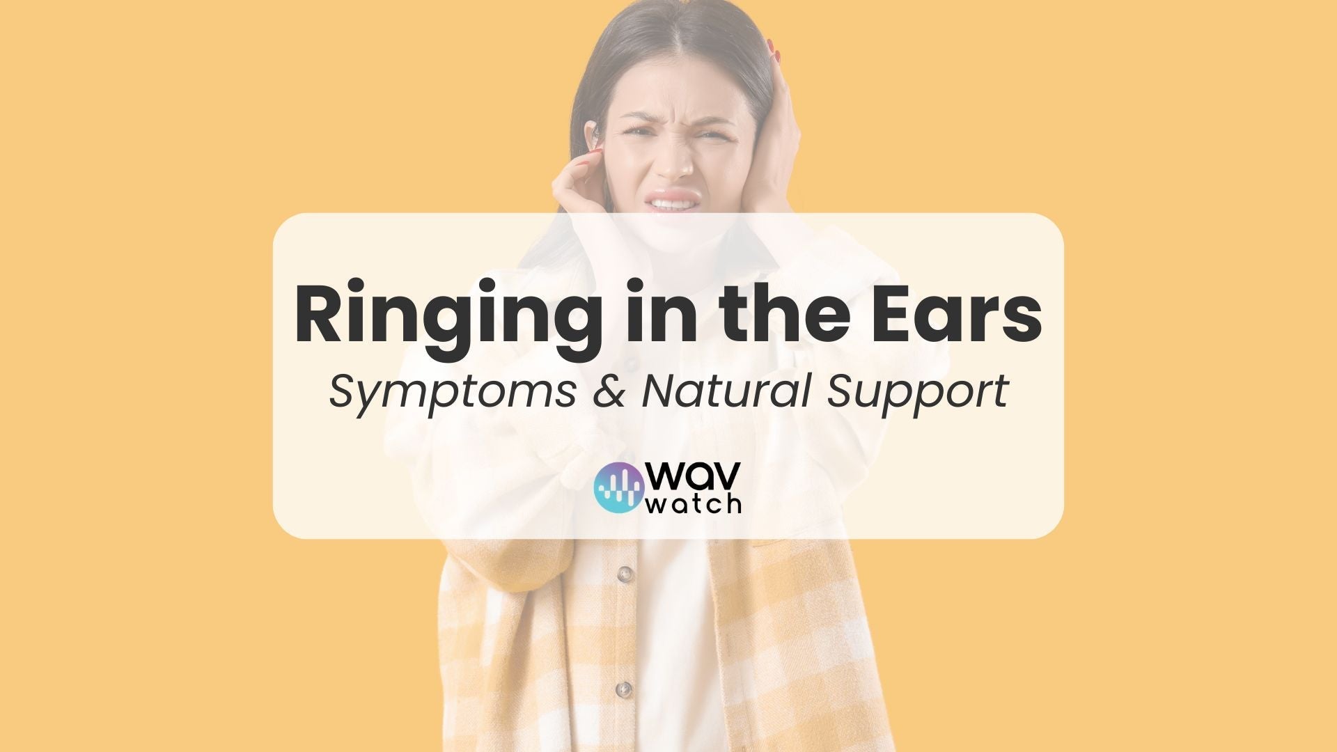 Image of Woman with Hands on Ears