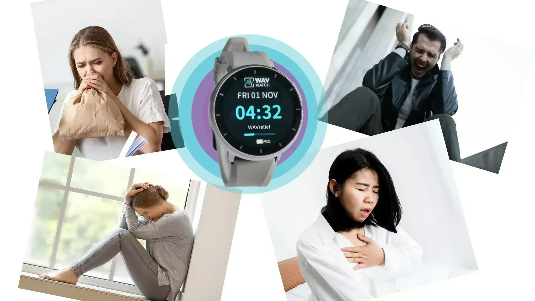 People Struggling with Anxiety Attack