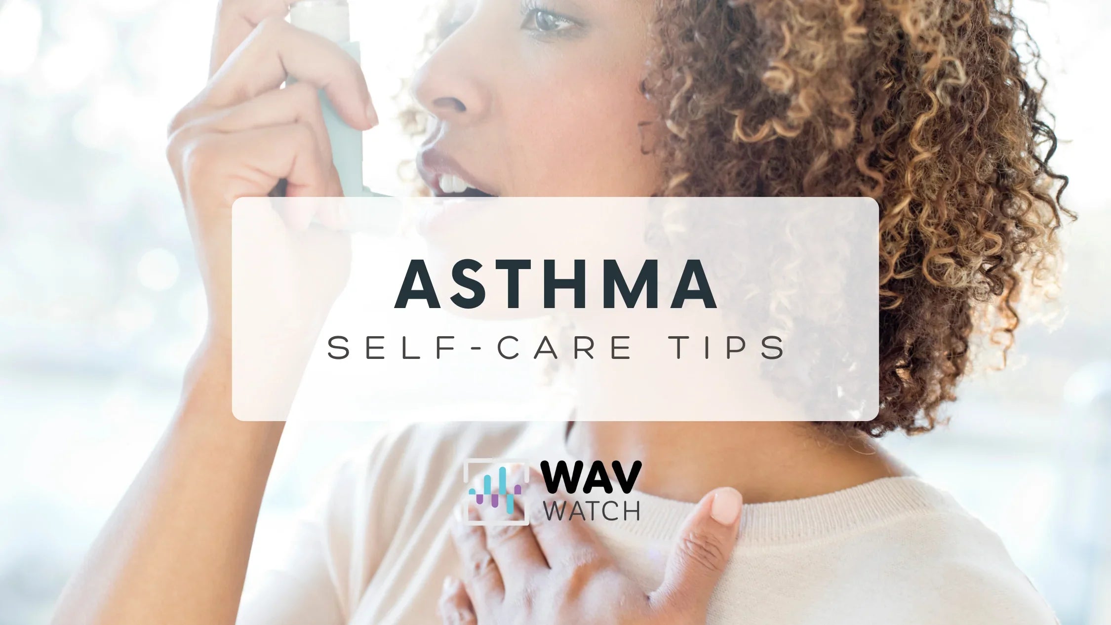 Image of Woman Using Asthma Inhaler