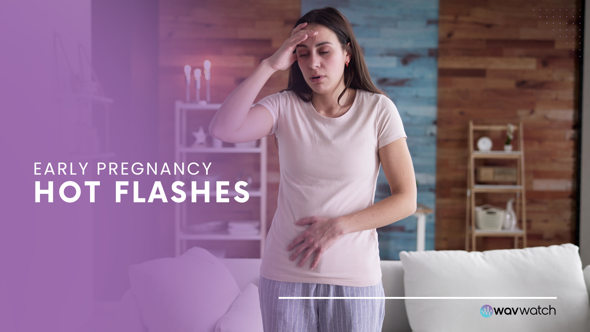 Image of Pregnant Woman with Hot Flashes