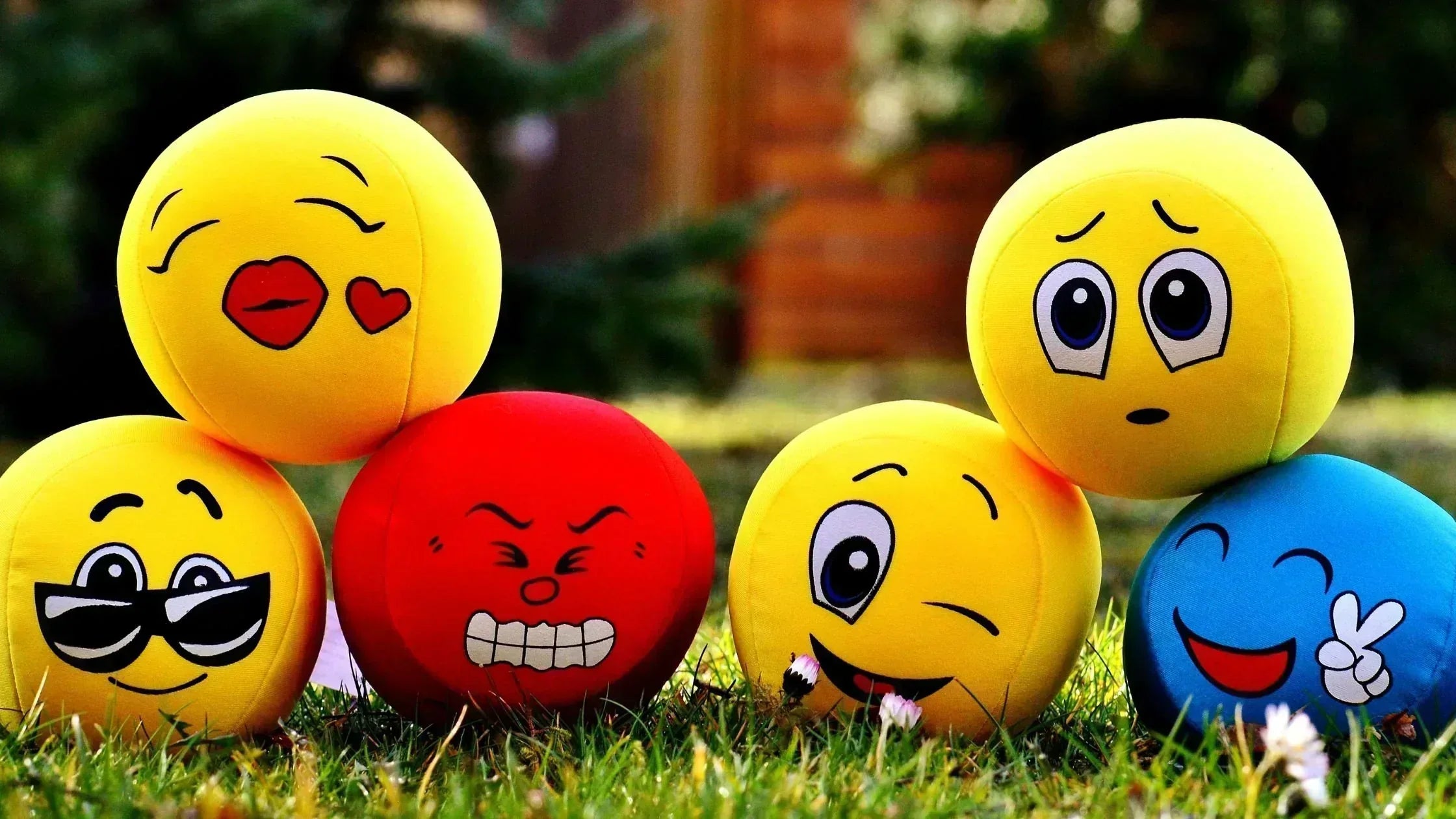 Emoji Balls Showing Different Emotions