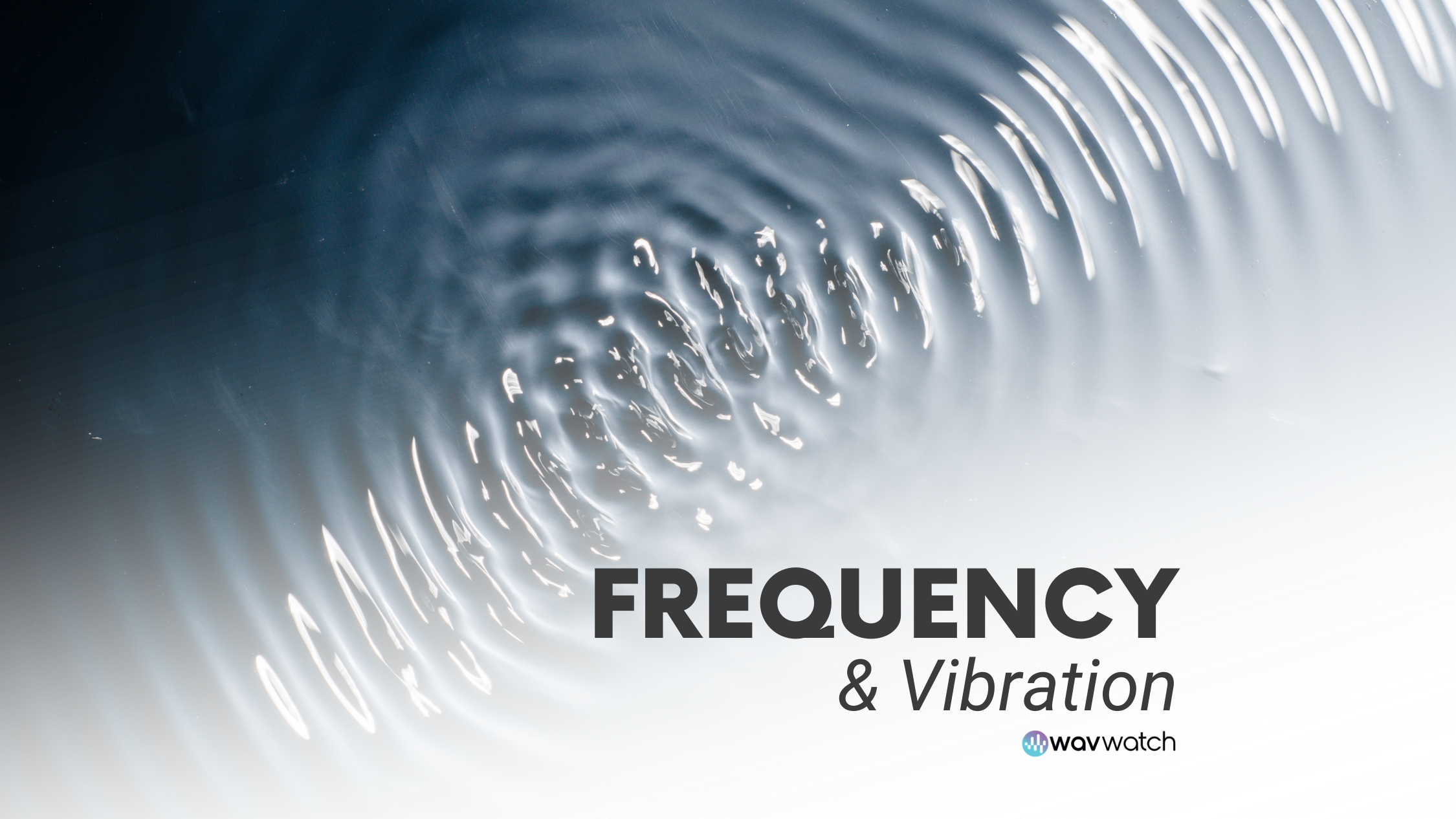 Image of Water with Ripples Caused by Sound Frequencies and Vibration