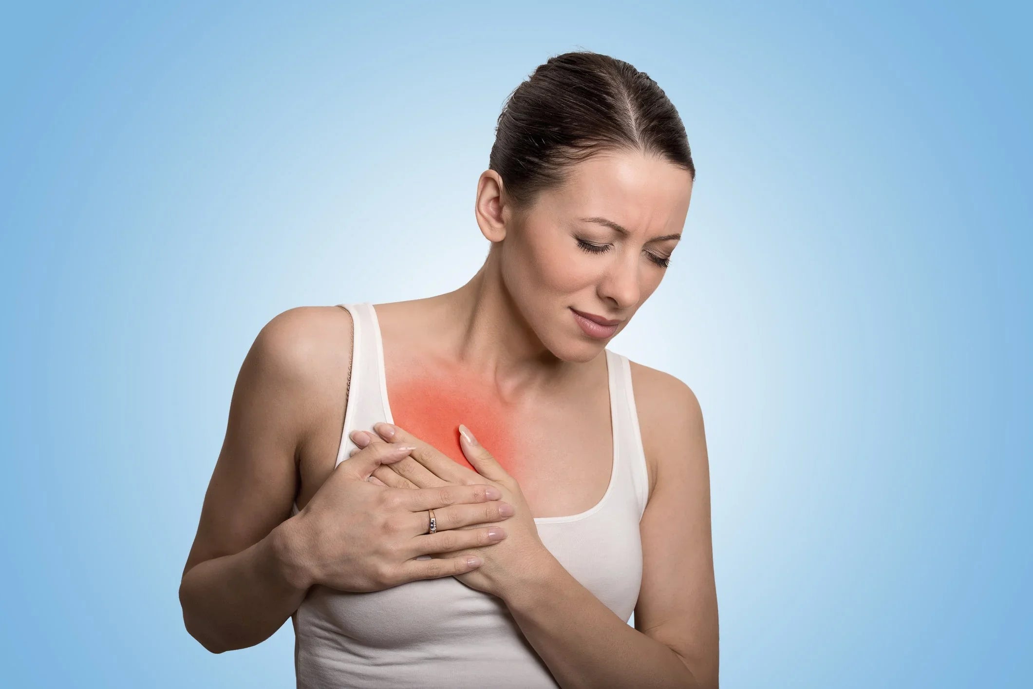 Image of Woman with Painful Breast