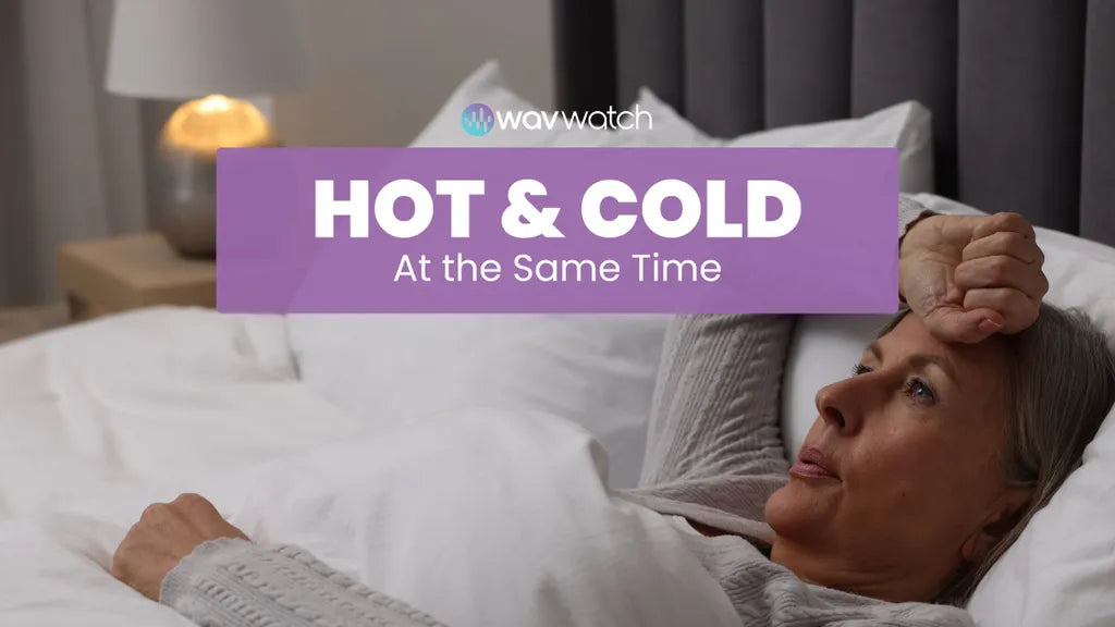 Image of woman in bed with hand on head