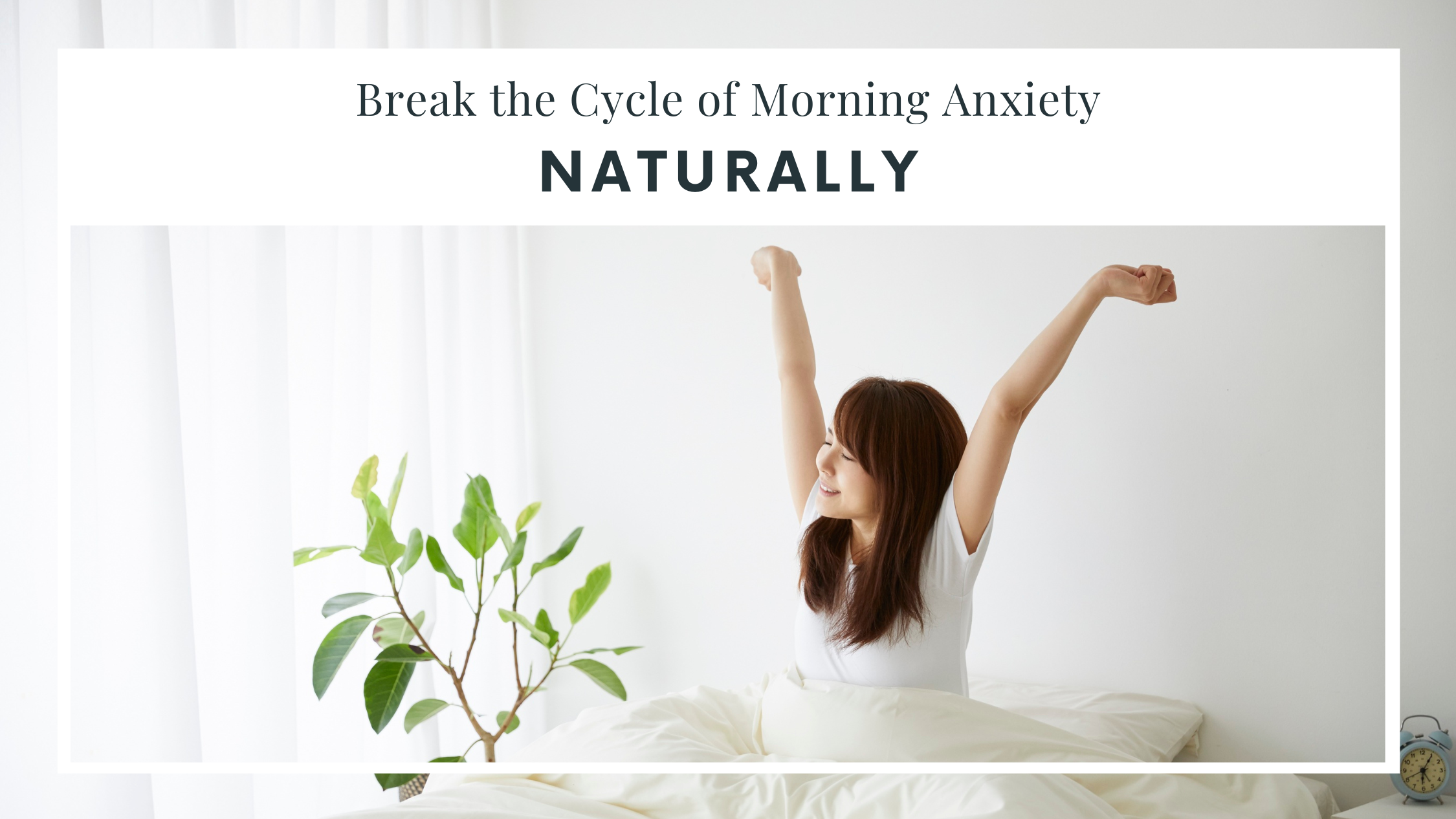 Image of Woman Stretching in Bed