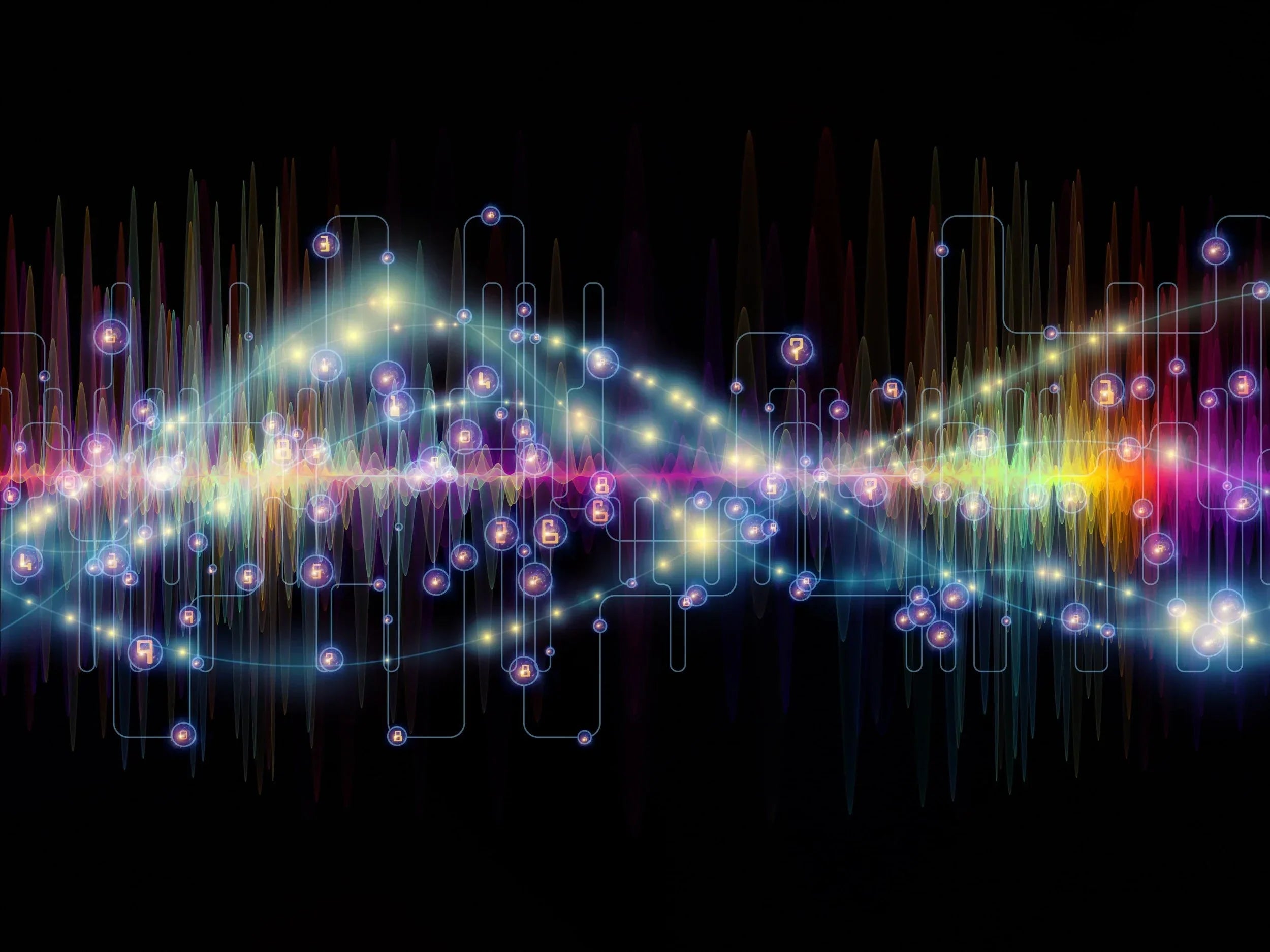 Illustration of Sound Waves for Body, Mind and Spirit