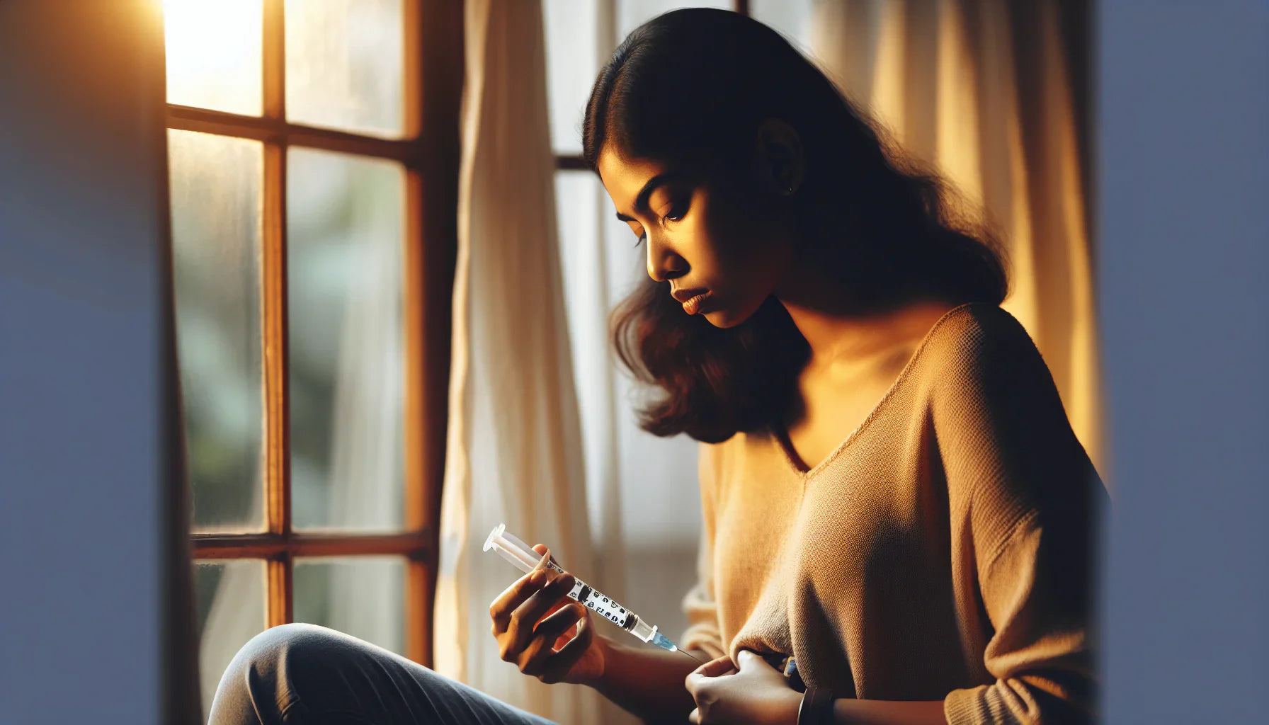 Image of Woman with Diabetic Syringe