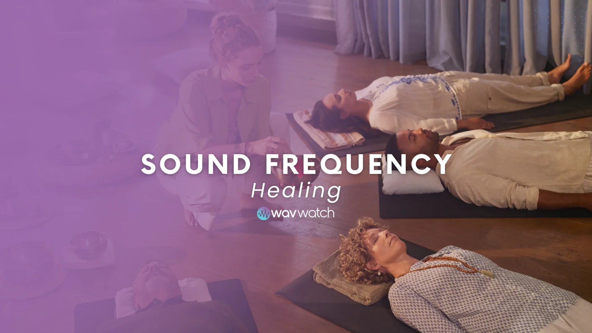 Image of people receiving sound frequency healing