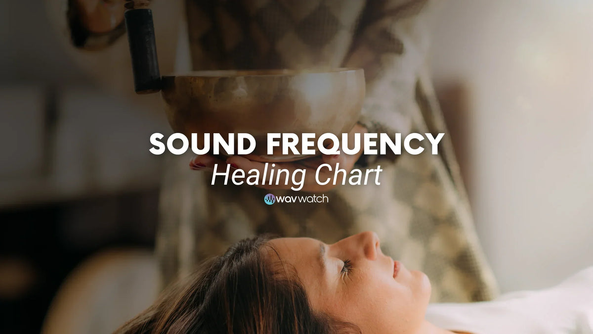 Woman getting a sound frequency bath