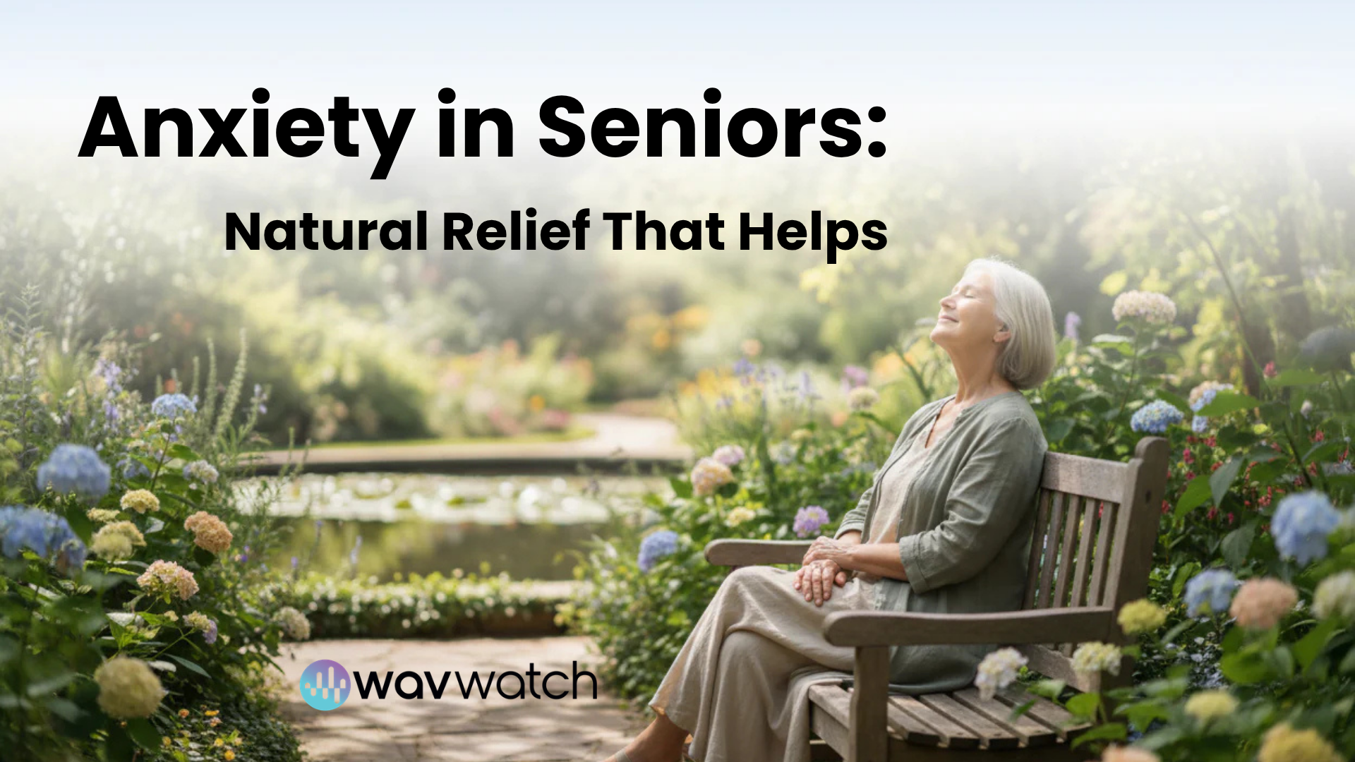 Image of Senior Woman in Garden