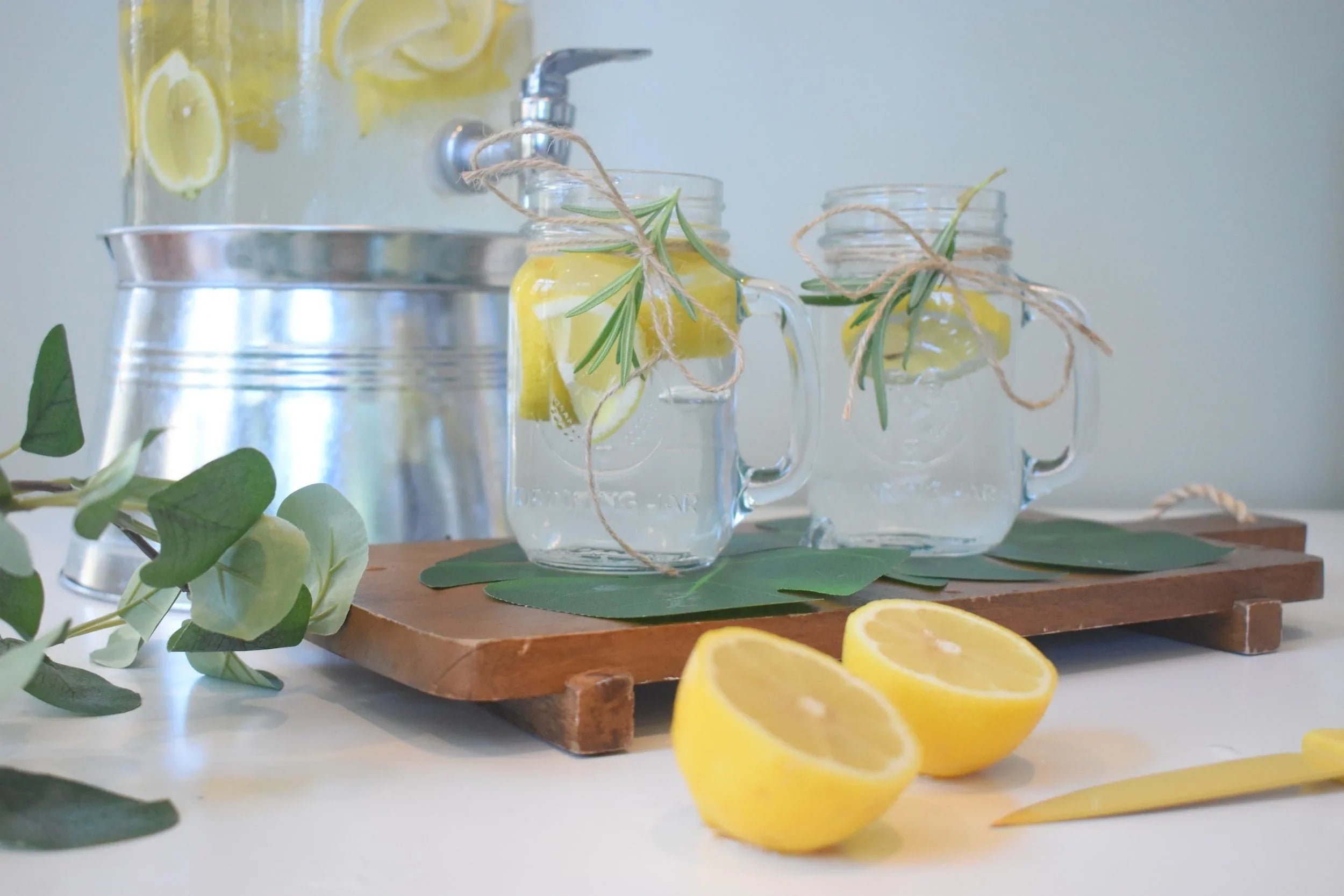 Image of Water and Lemons