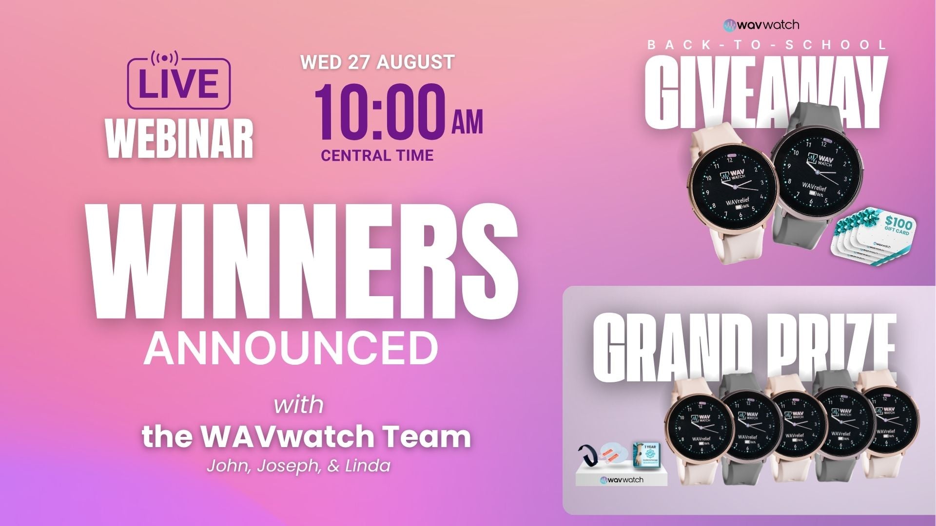 Back-To-School Giveaway Winners Announced