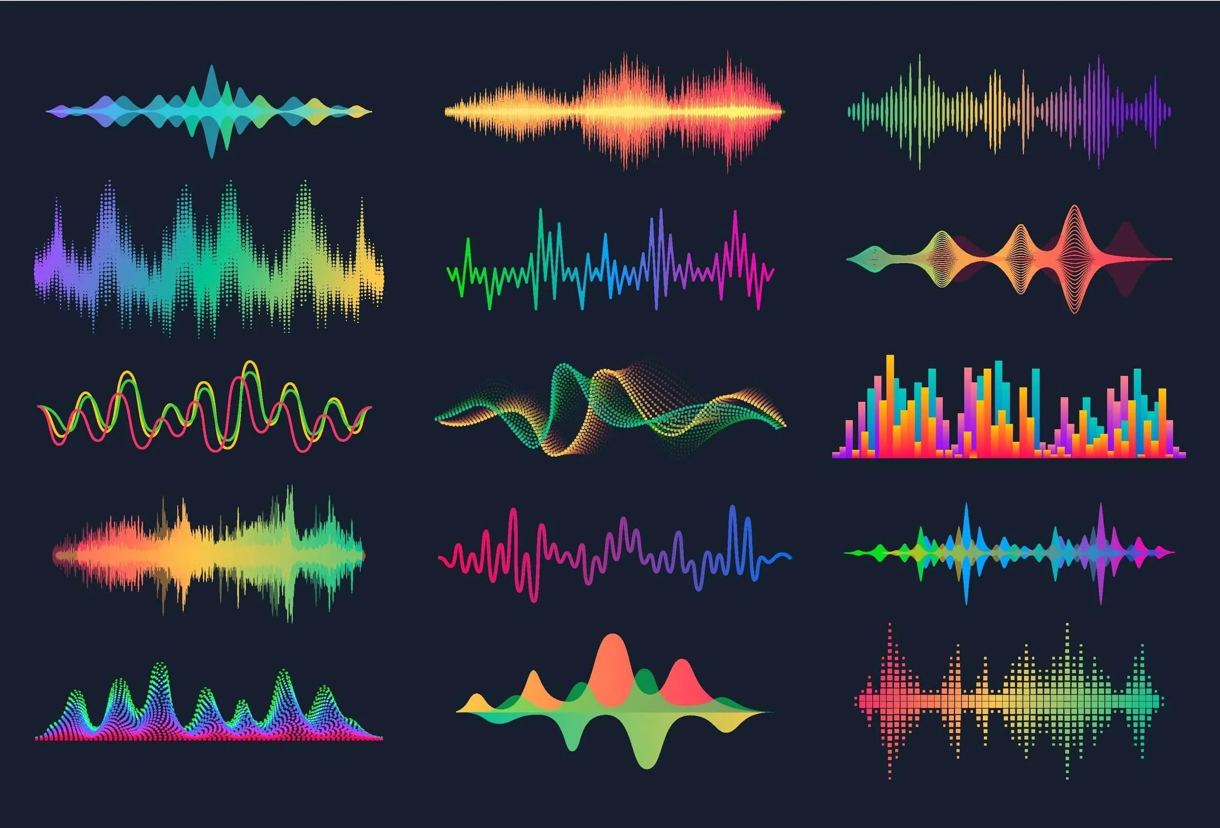 Graphic of Different Sound Frequencies