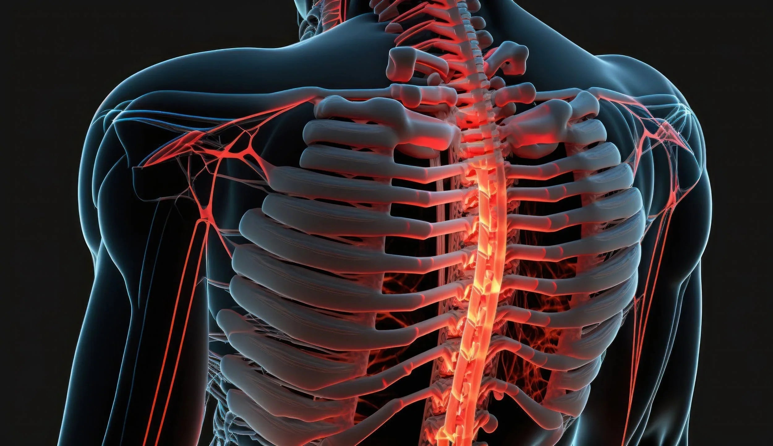 Graphic of Spine and Rib Cage