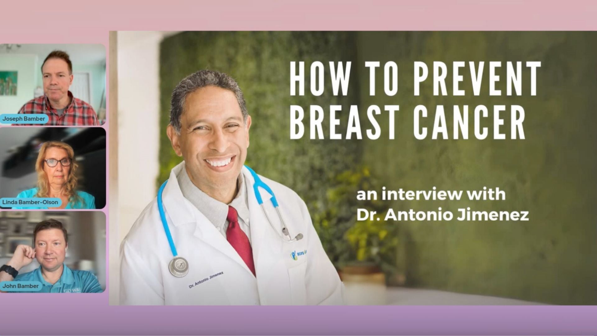How to prevent Breast Cancer - an interview with Dr. Antonio Jimenez